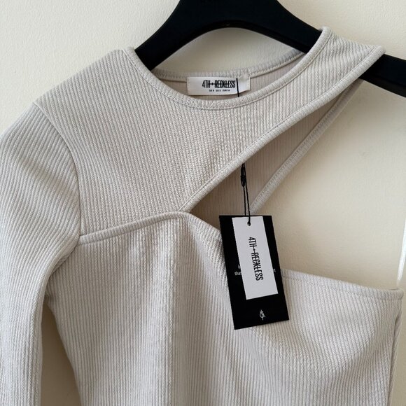 4th & Reckless - Adelfi Dress in Cream SIZE S - Picture 3 of 4